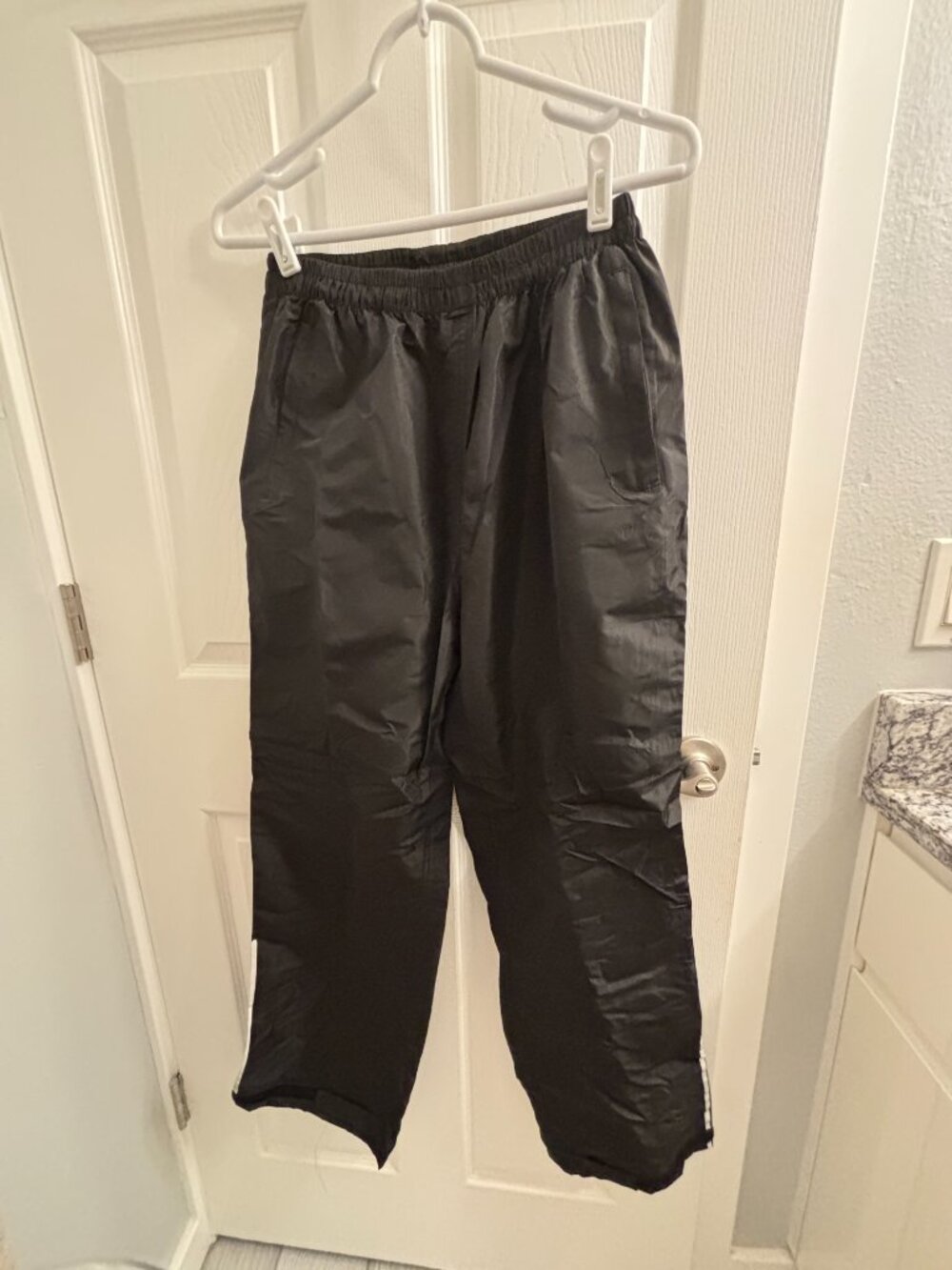 Women's Waterproof Black Rain Pants